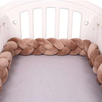 Tresse de lit marron douce protectrice Tissée Main