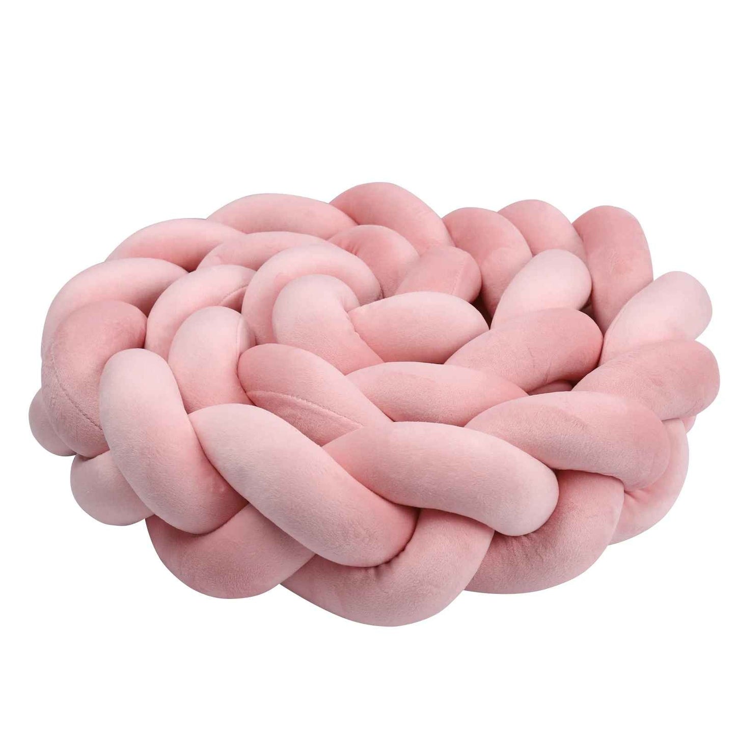 Tresse de lit rose artisanale Coton Fait Main