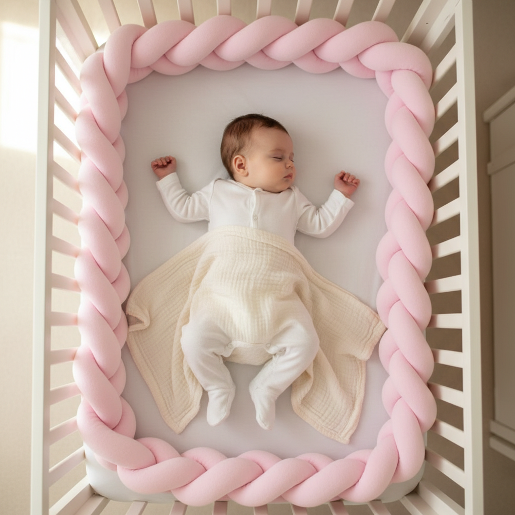 Tresse de lit rose sommeil paisible DOUCE TRESSE