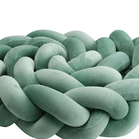 Tresse de lit vert sauge sans danger Protection Douce