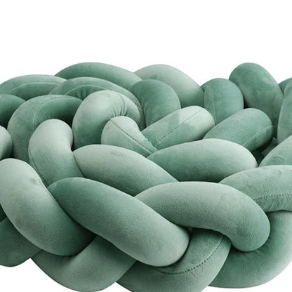 Tresse de lit vert sauge sans danger Protection Douce