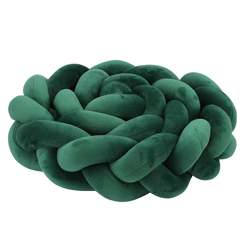 Tresse de lit verte en coton moelleuse Coton Doux