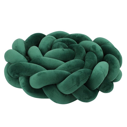 Tresse de lit verte en coton moelleuse Coton Doux