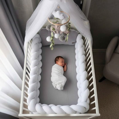 Tresse tour de lit sommeil paisible CozyKnot Blanc