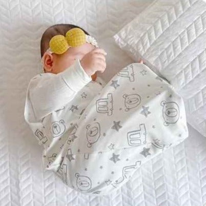 Turbulette en coton bio pour bébé 3-18-mois élastique Nuits Sécurisées