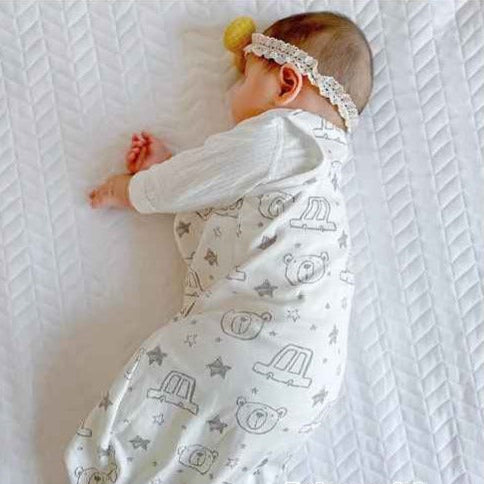 Turbulette en coton bio pour bébé 3-18 mois sommeil paisible Nuits Sécurisées