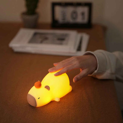 Veilleuse bébé douce tactile simple Capybara CapyLumière