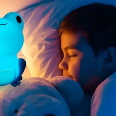 Veilleuse bébé mignonne réconfortante Veillante Grenouille