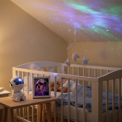 Veilleuse bébé projection plafond douce multicouleur GalaxyStar