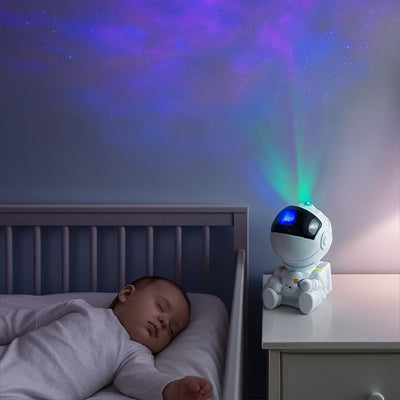 Veilleuse bébé projection plafond pour sommeil paisible GalaxyStar