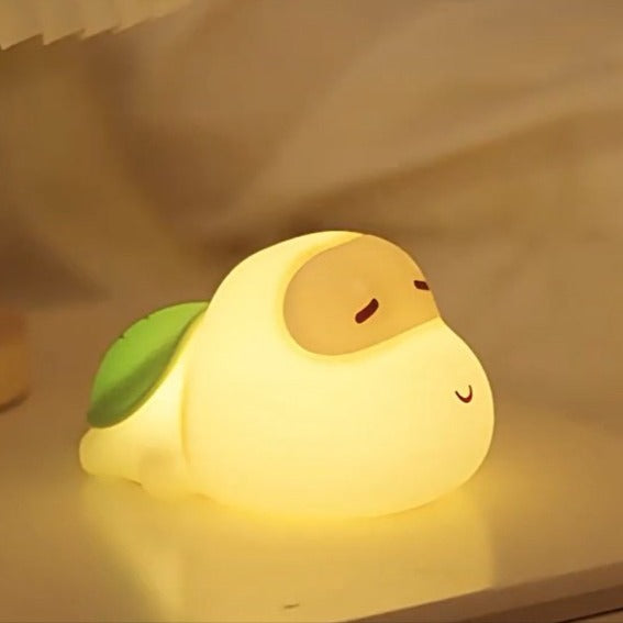 Veilleuse tortue avec yeux fermes DreamBright
