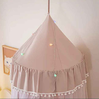 Voile de lit bebe rose suspendu Cocon Apaisant