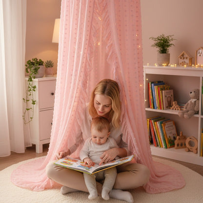 Voile pour lit bebe Coin lecture Cocon Protecteur