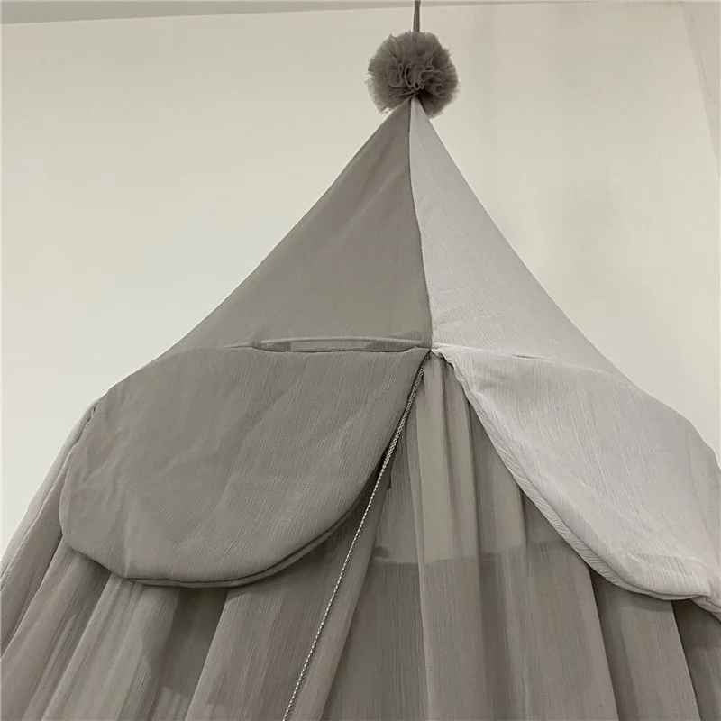 Voile pour lit bebe dôme suspendu Mousseline Douce
