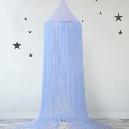 Voile pour lit bebe pailleté léger Étoilé