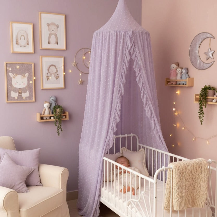 Voile pour lit bebe sommeil paisible décoration élégante Cocon Protecteur