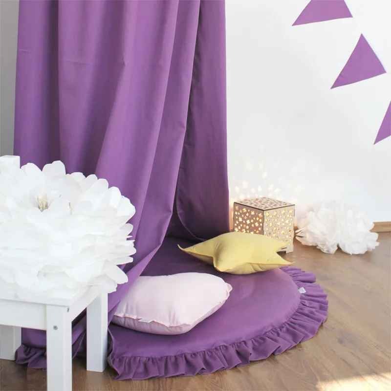 Voile pour lit bebe violet coin jeux chaleureux Cocon Nuit