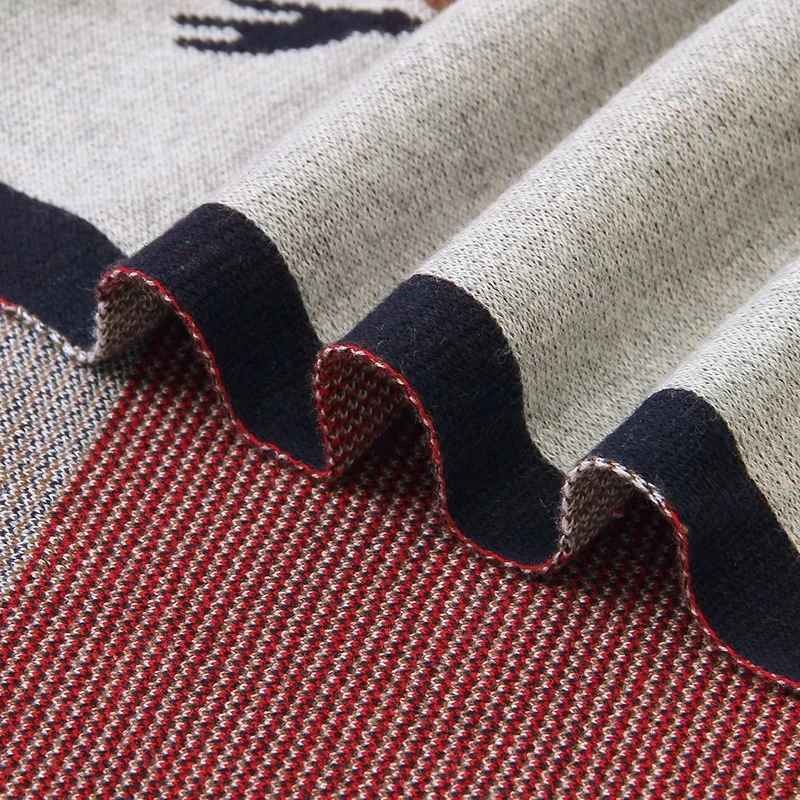 Vue sur tissu tricoté Couverture douce bebe Coton Bambou Premium