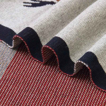 Vue sur tissu tricoté Couverture douce bebe Coton Bambou Premium