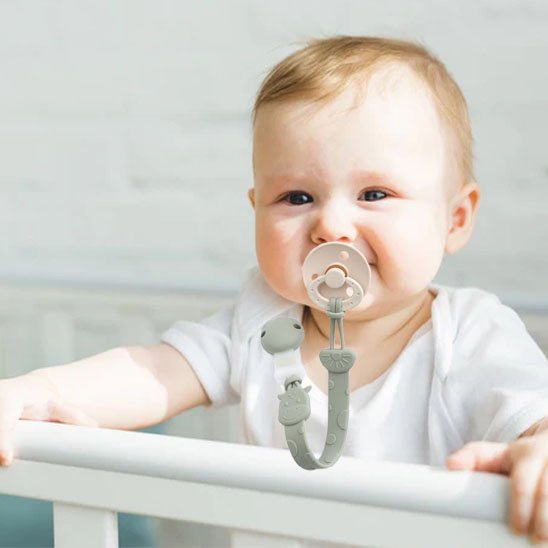 Attache tetine apaisante et premium Girafe