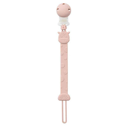 attache tetine apaisante rose Girafe