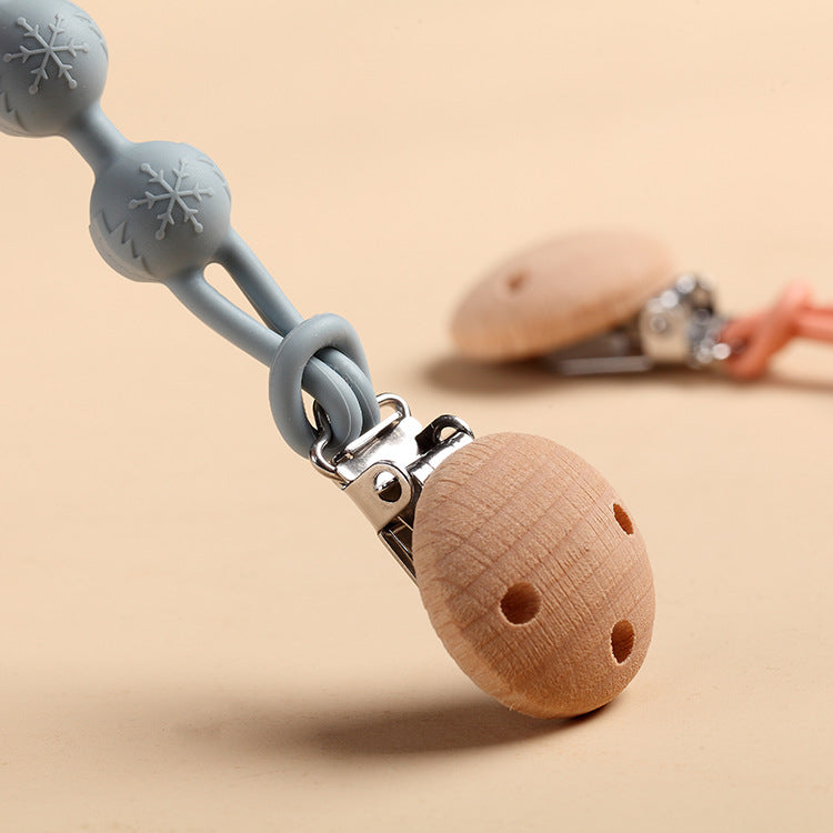 attache tetine clip en bois Douce Nuit