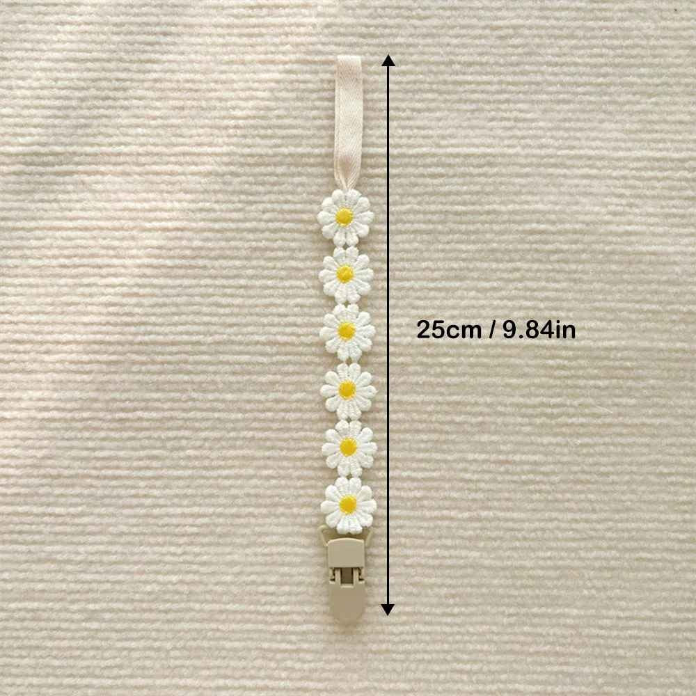 attache tetine confortable blanche Fleurine