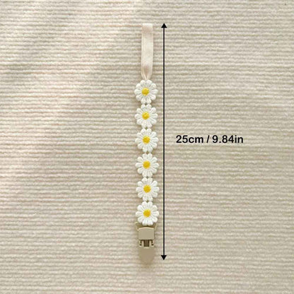 attache tetine confortable blanche Fleurine