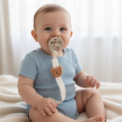 Attache tetine douce et mignonne Sérénité Bébé