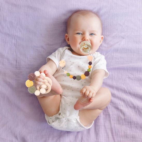 Attache tétine douce et naturelle-ÉcoTétine