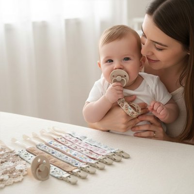 Attache tetine douce et pratique Sécurité Stylée