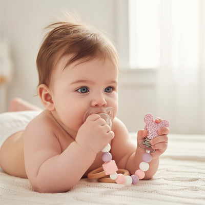 Attache tetine douce stimulante Sécurité Élégante