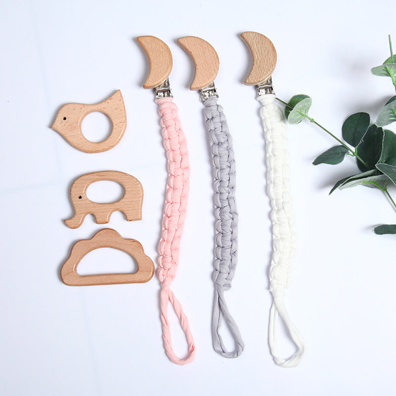 attache tetine écologique Bois de Lune