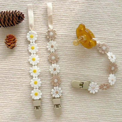 Attache tetine en fleurs mignonnes Fleurine