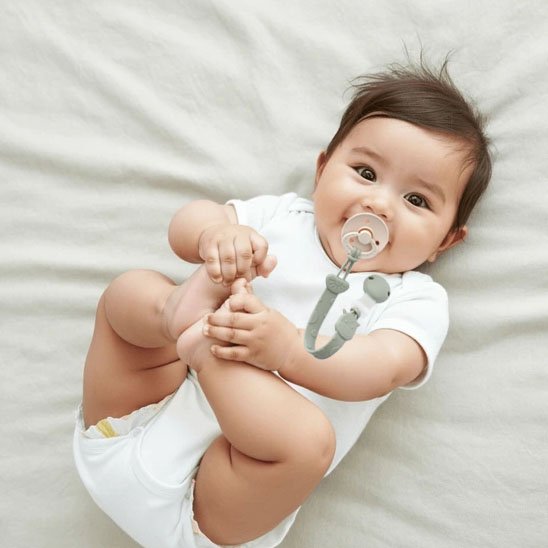 Attache tetine pour un sommeil serein Girafe