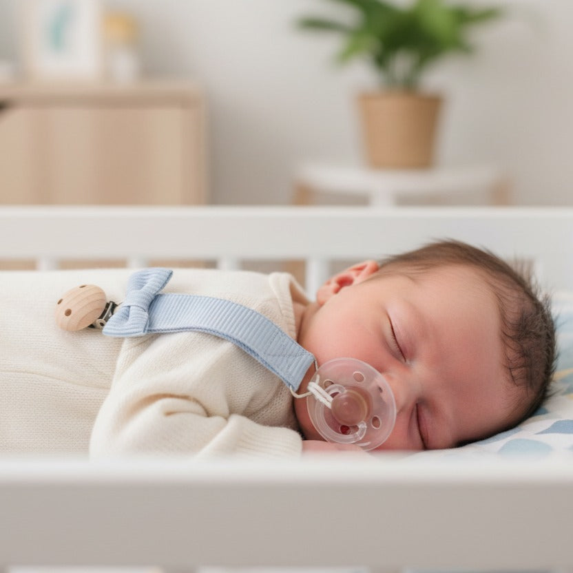 attache tetine sécurisée bleu sommeil paisible FrenchSecure