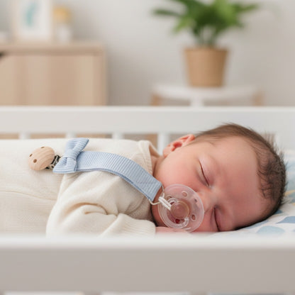 attache tetine sécurisée bleu sommeil paisible FrenchSecure