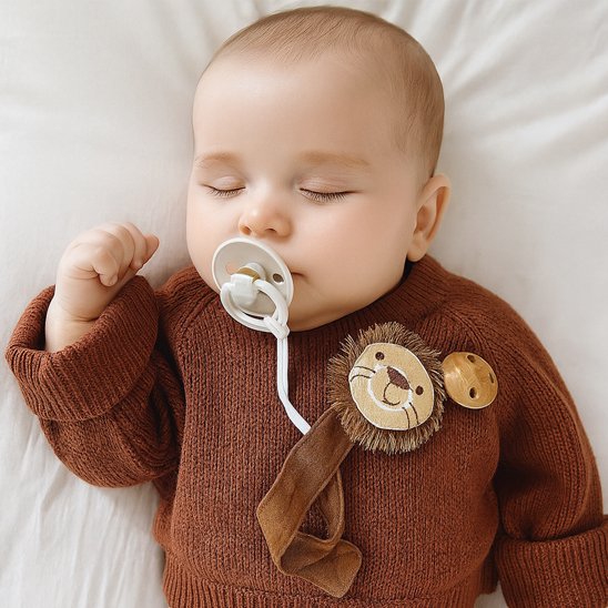 Attache tetine tissu doux et naturel Sécuriné
