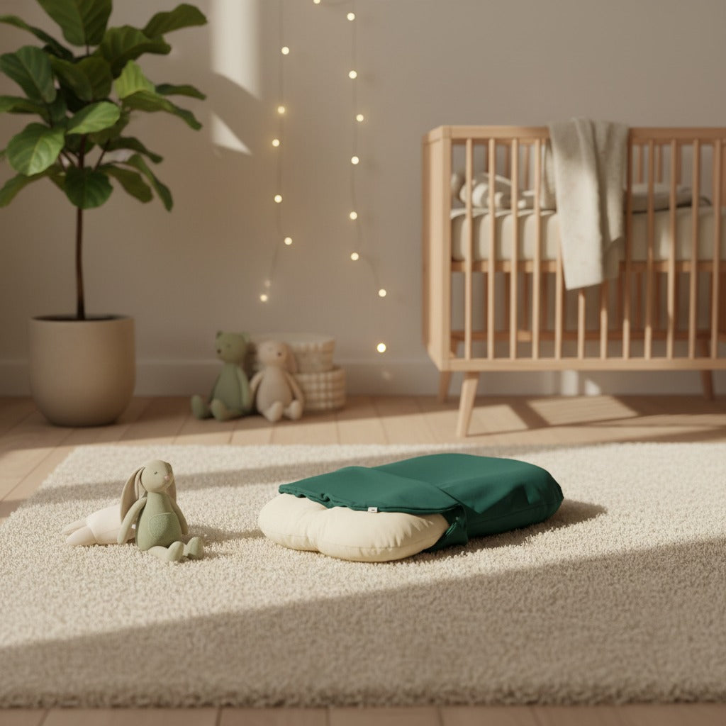 bebe cocon nid bébé portable vert amovible Ultra Doux