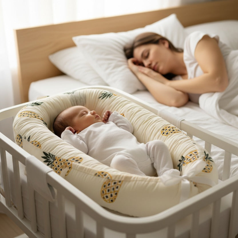 bebe cocon sommeil continu - berceauportablebébé ananas