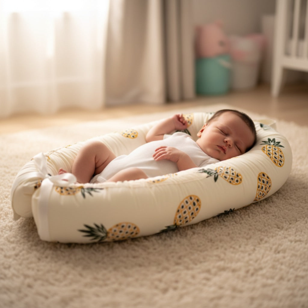 bebe cocon sommeil serein berceauportablebébé ananas