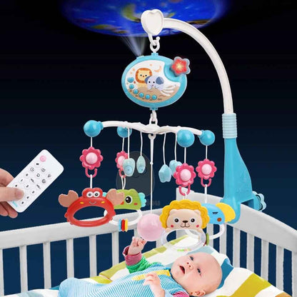 bébé dans berceau attrape mobile musical bébé Apaisant