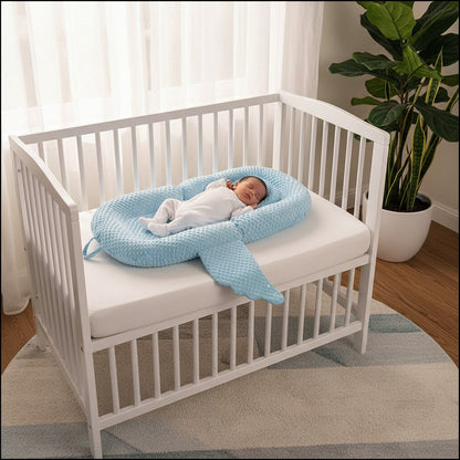 bébé dans dort berceau avec Réducteur de lit évolutif Cocoon Doux