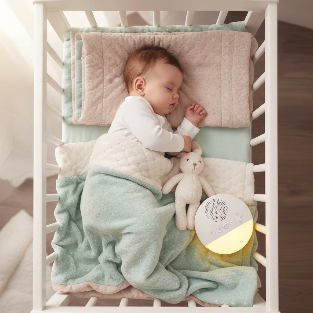 bébé dormir avec veilleuse bebe musique bruit blanc lumière douce DreamSleep
