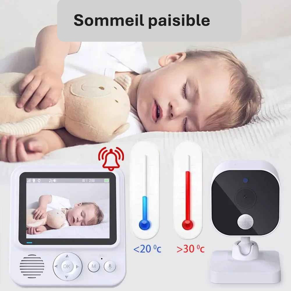 camera surveillance bebe avec détecteur température SéréniBaby