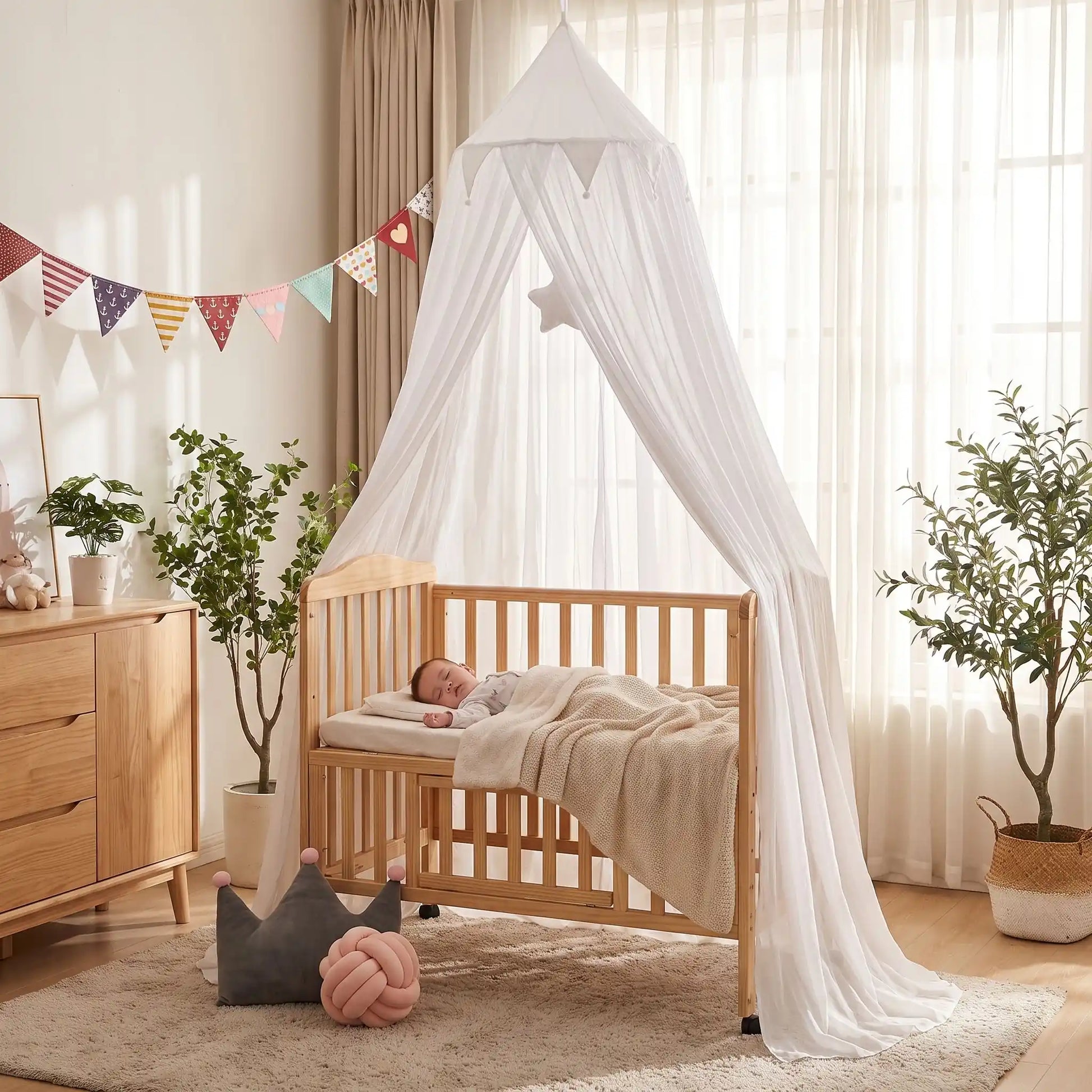ciel de bebe blanc sommeil paisible bébé cocon apaisant