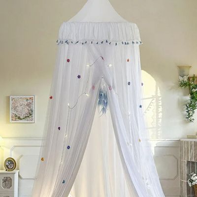 ciel de lit bébé avec doublure moustiquaire twinkle nest blanc Sommeil Paisible Bébé