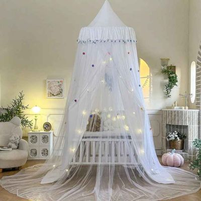 ciel de lit bébé avec moustiquaire twinkle nest blanc Sommeil Paisible Bébé