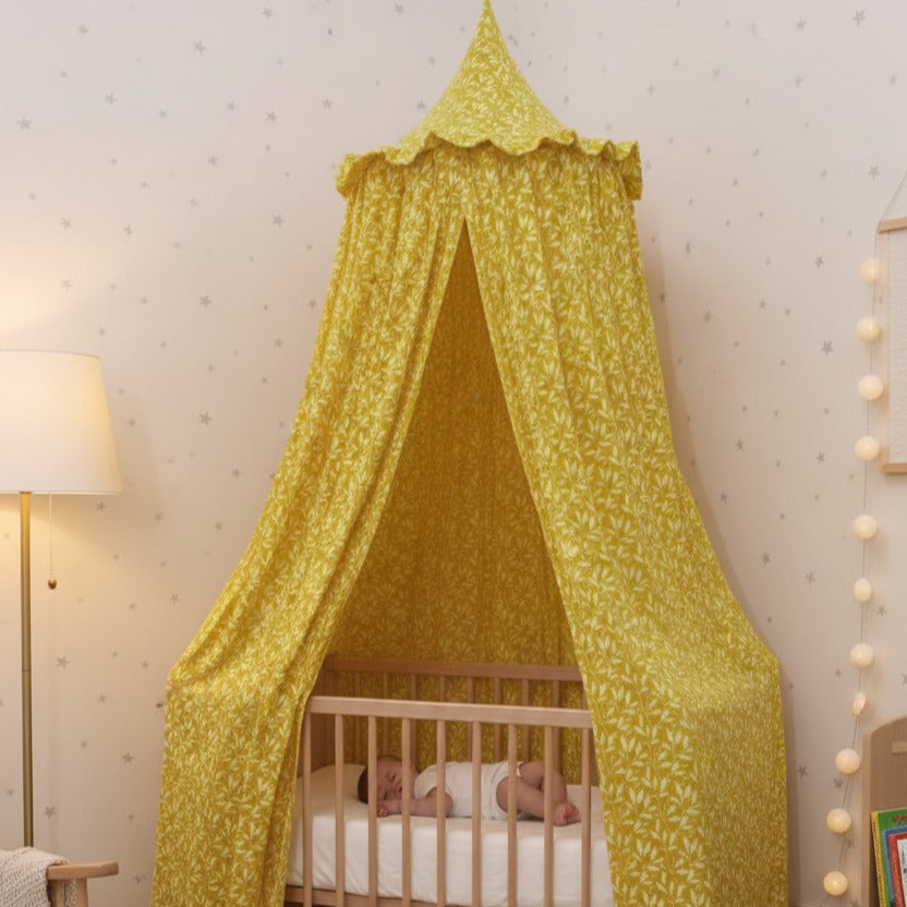 ciel de lit bebe cocon protecteur mousseline coton