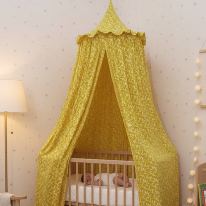ciel de lit bebe cocon protecteur mousseline coton
